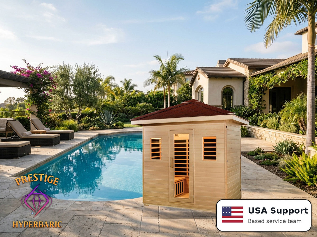 Prestige Wellness Outdoor Carbon Trio WeatherGuard Sauna